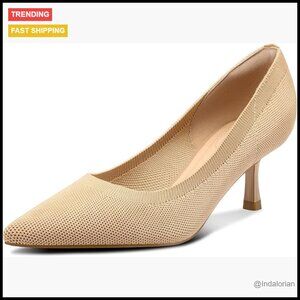 Kitten Heels Low Heel Pumps 2 Inch Closed Toe Wedding Dress Shoes